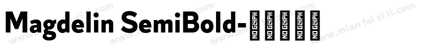 Magdelin SemiBold字体转换